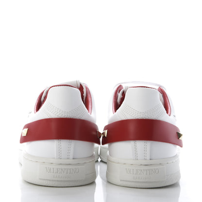Valentino Garavani Calfskin Womens Backnet Sneakers 37 White Rosso Valentino 6 of 10