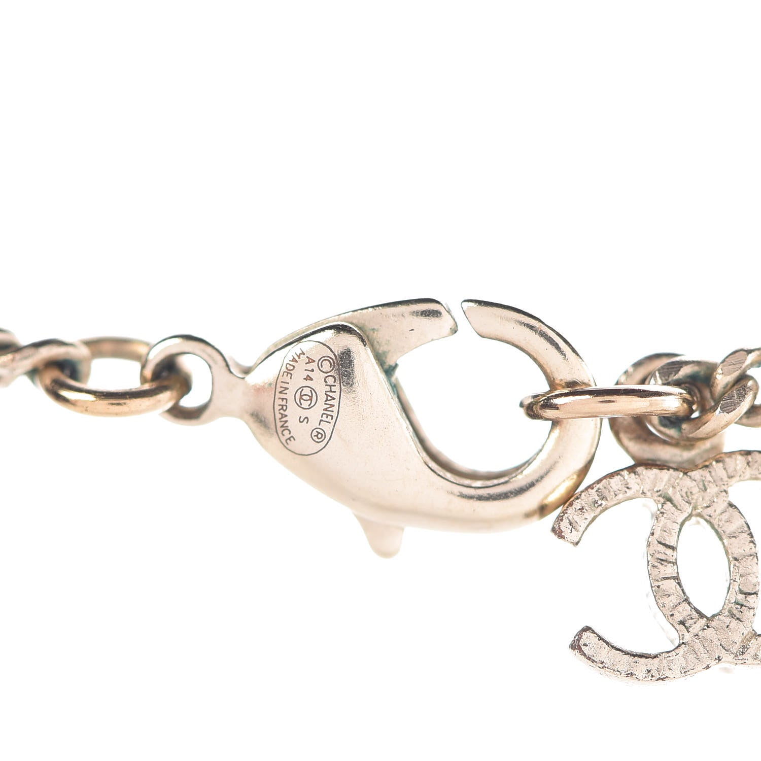 Chanel Pearl CC Pendant Necklace Gold 5 of 5