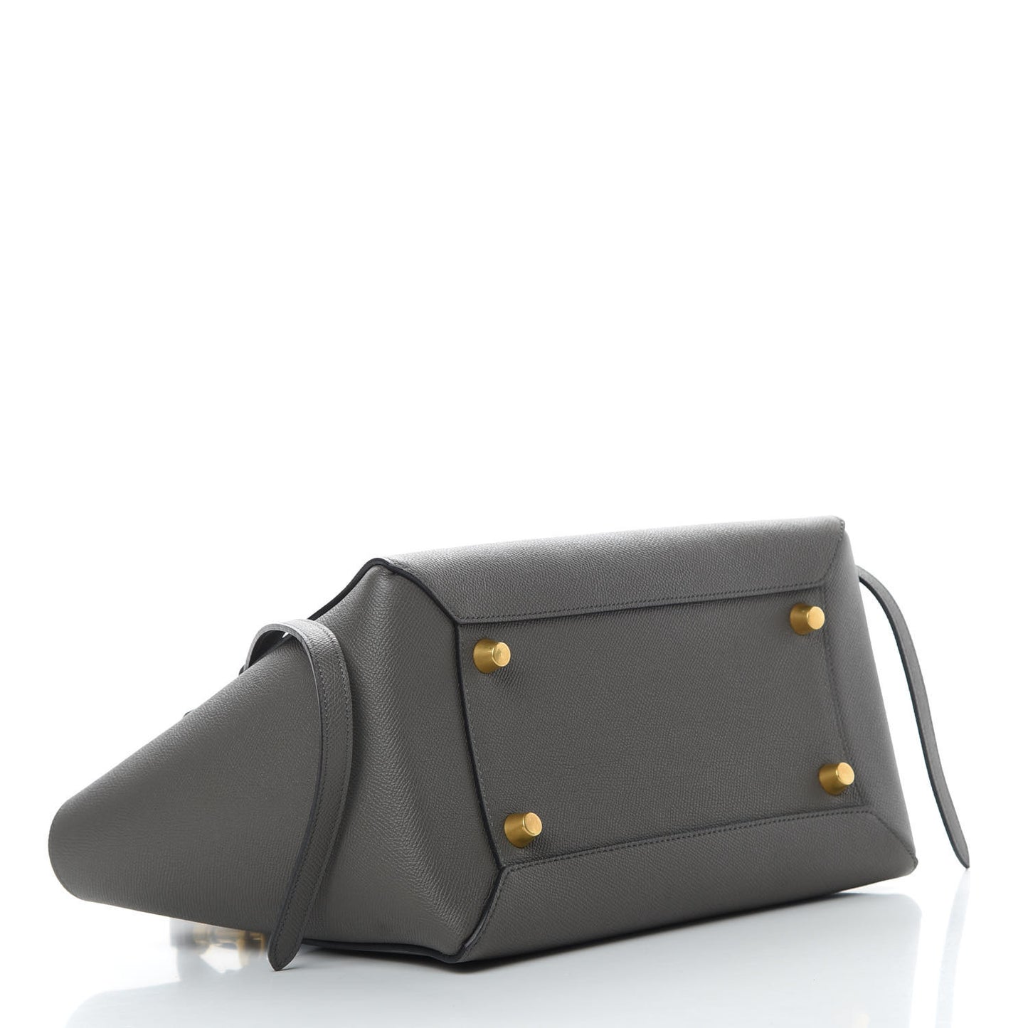 Grained Calfskin Mini Belt Bag Grey