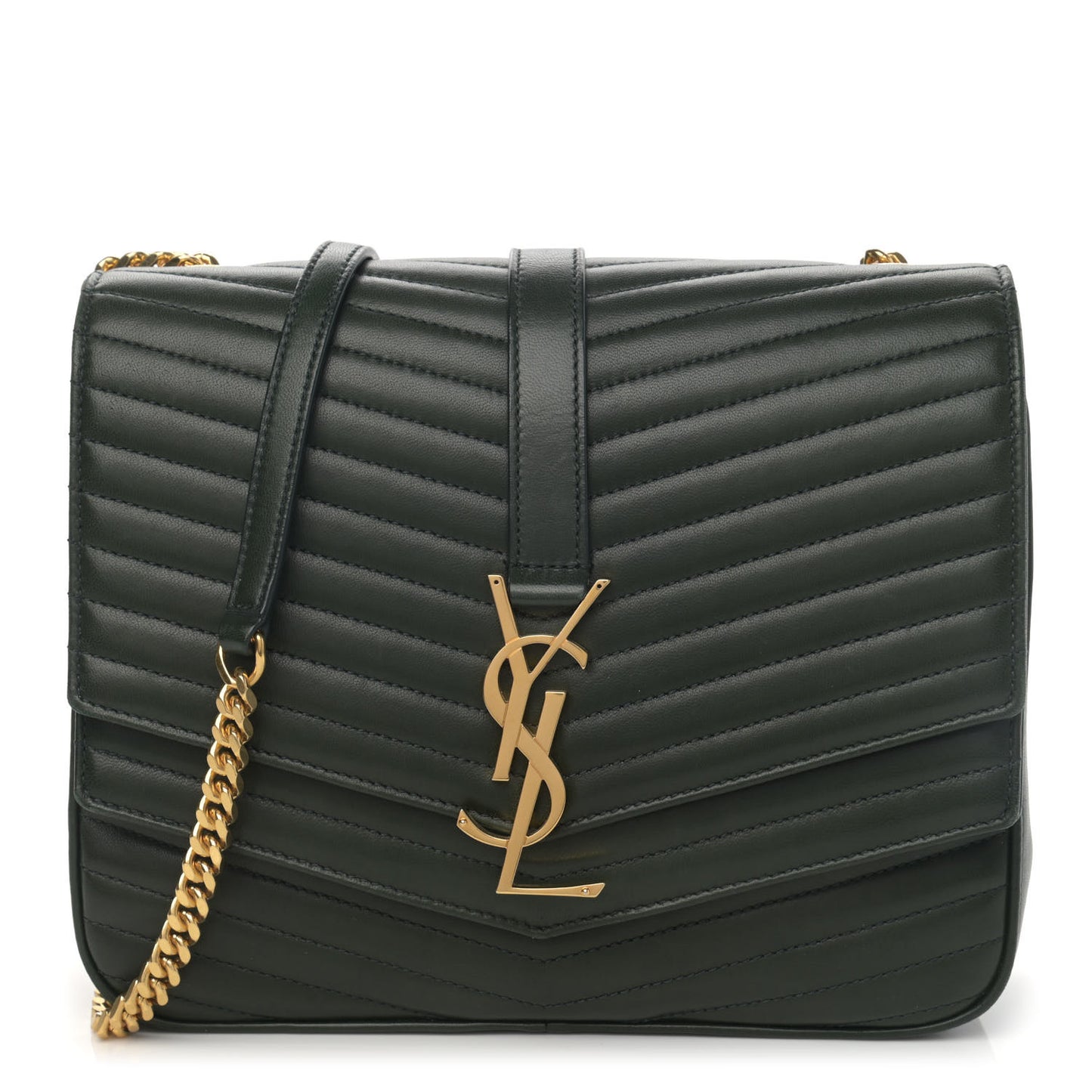 Lambskin Matelasse Chevron Monogram Medium Sulpice Bag Black