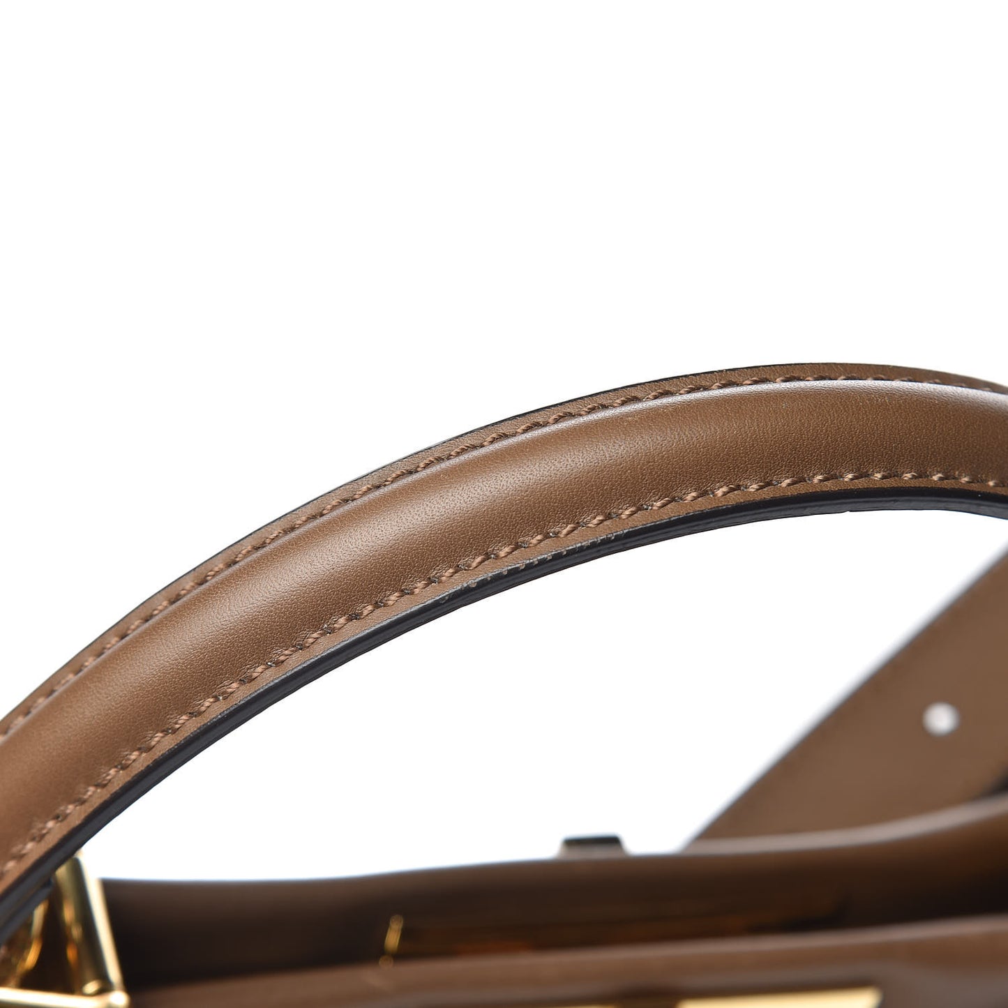 Vitello Seta Fabric Jacquard Pequin Medium Peekaboo Iconic Satchel Foresta Tobacco