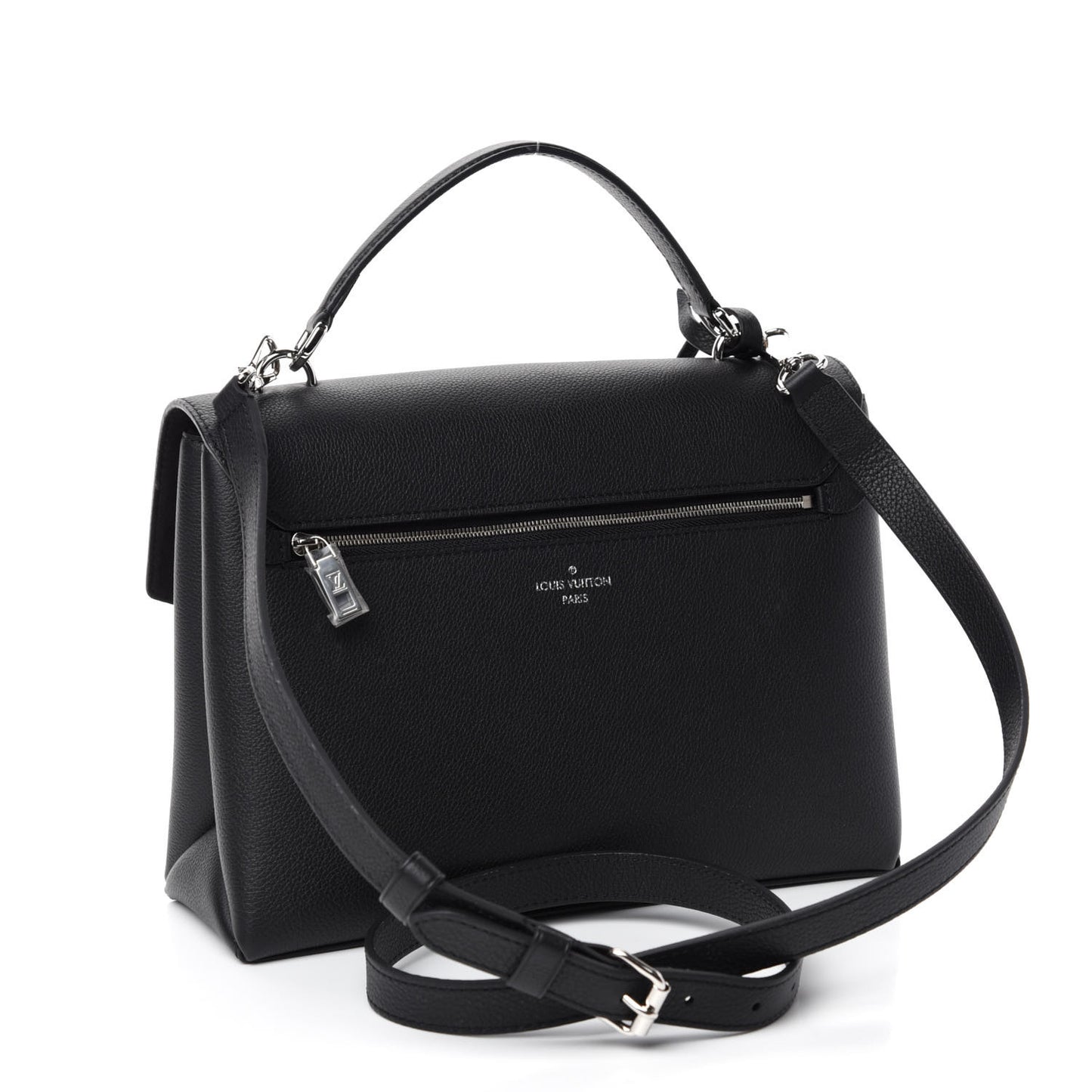 Soft Calfskin My Lockme Top Handle Black