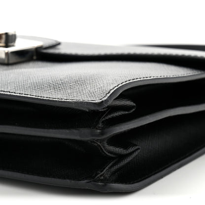 Prada Saffiano Lux Sound Crossbody Bag Black 9 of 11