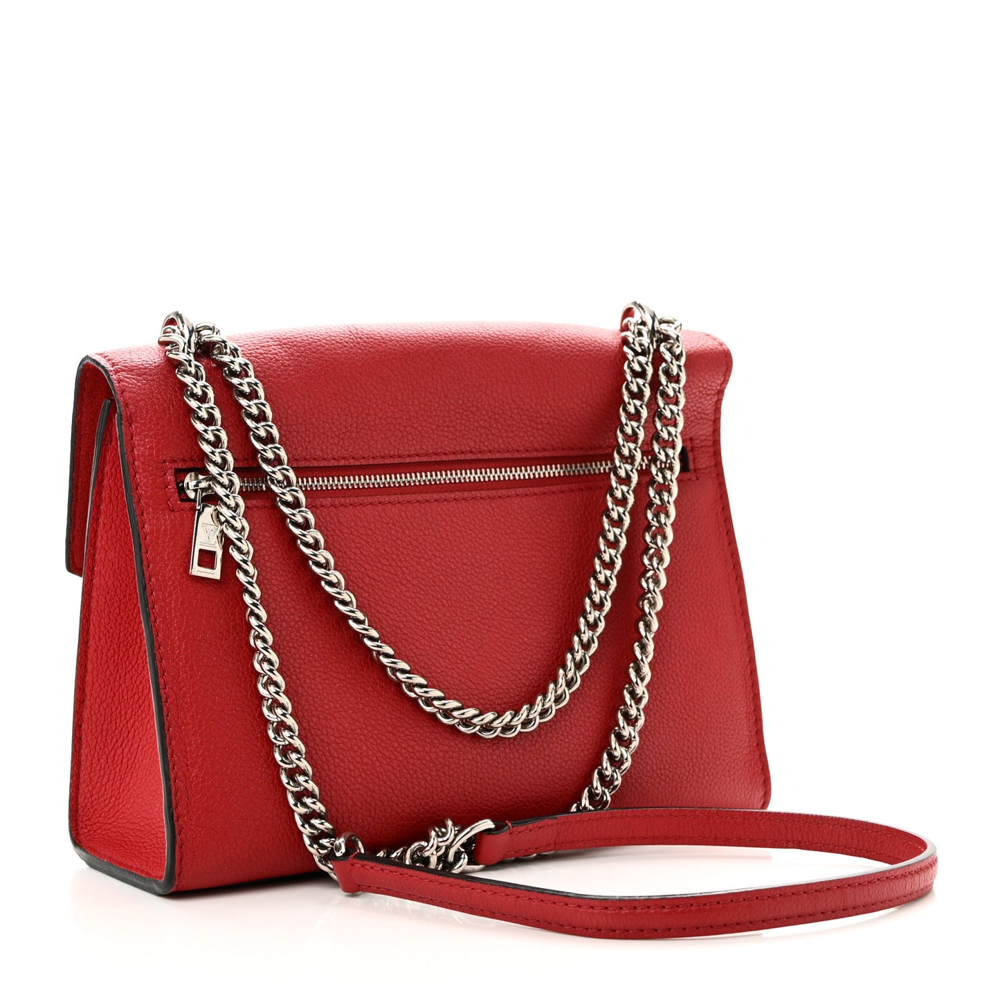 Soft Calfskin My Lockme Chain Bag BB Rubis