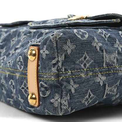 Louis Vuitton Denim Baggy GM Blue 9 of 10