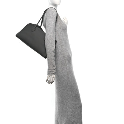 The Row Grained Calfskin Margaux Shoulder 12 Timouse Grey 2 of 10