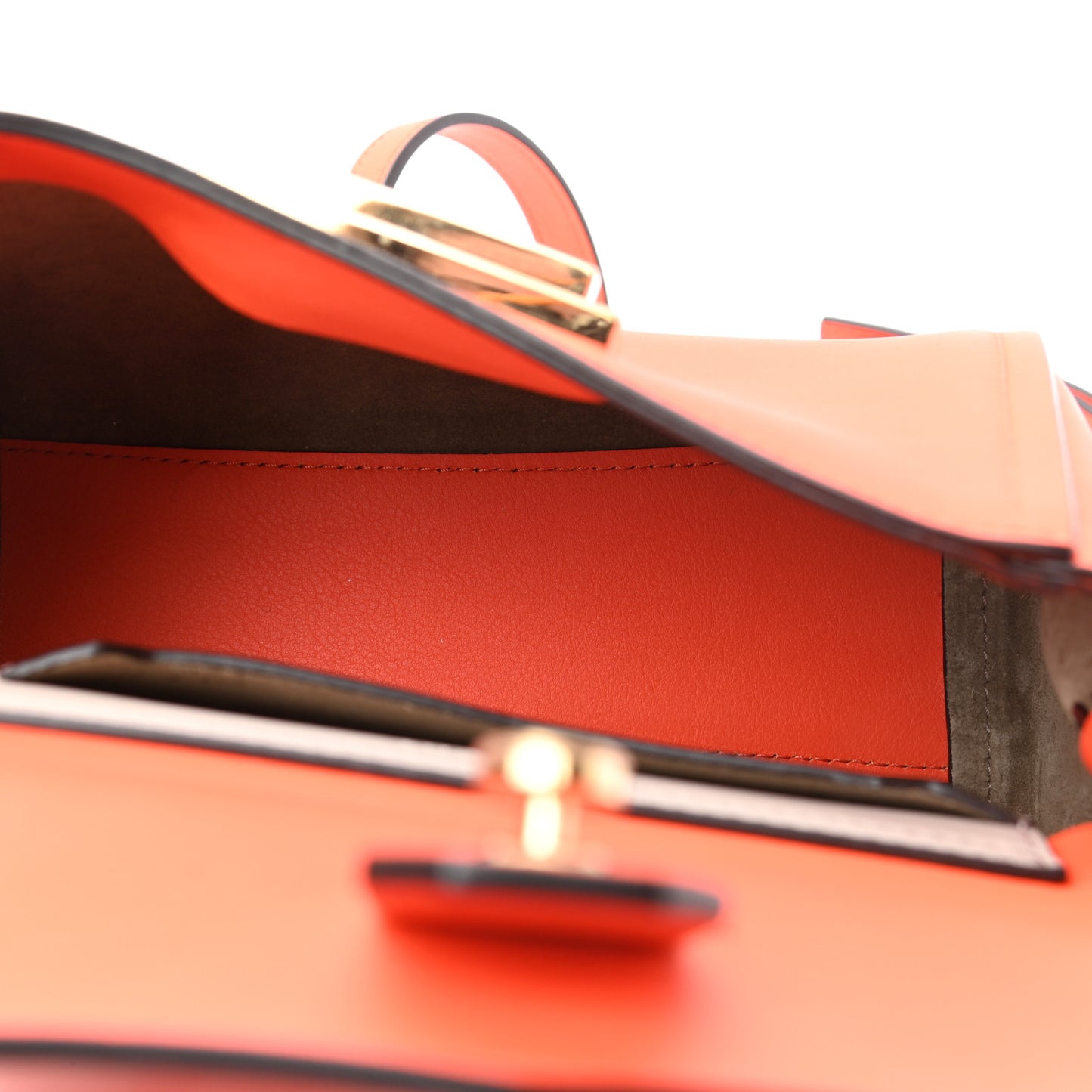 Calfskin Mini Mystic Shoulder Bag Tangerine