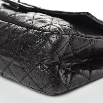 Chanel Metallic Aged Calfskin Quilted 2.55 Reissue 226 Flap Black 9 of 16