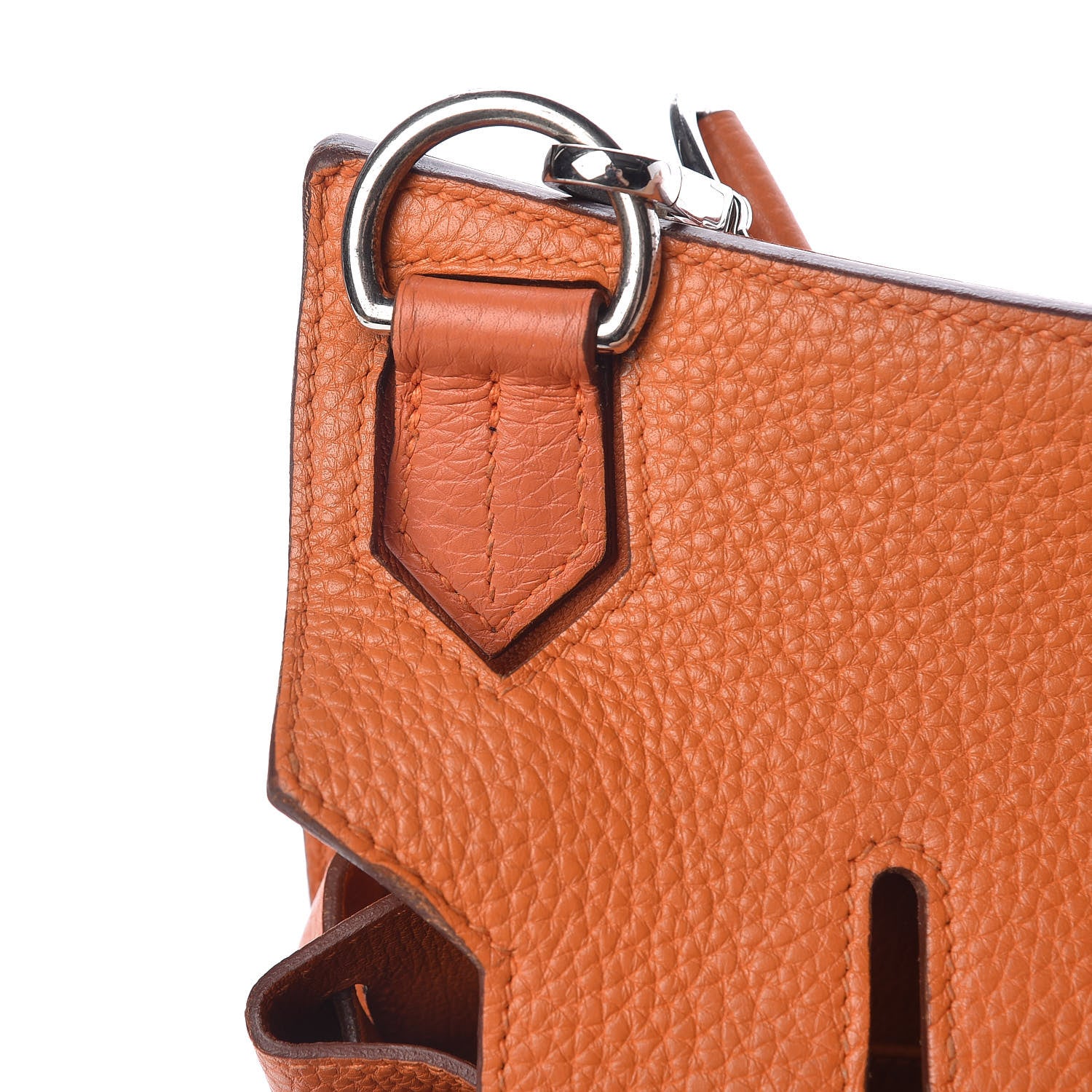 Hermes Taurillon Clemence Jypsiere 34 Orange 14 of 19