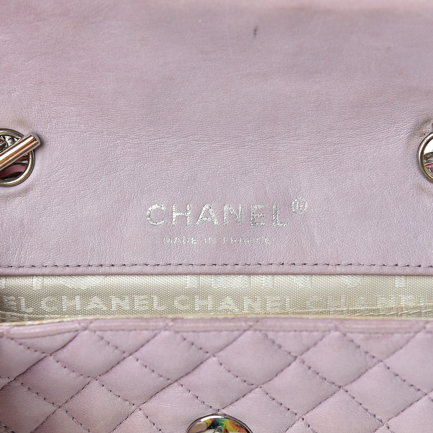 Chanel Lambskin Quilted Mini Valentine Flap Lilac 5 of 22