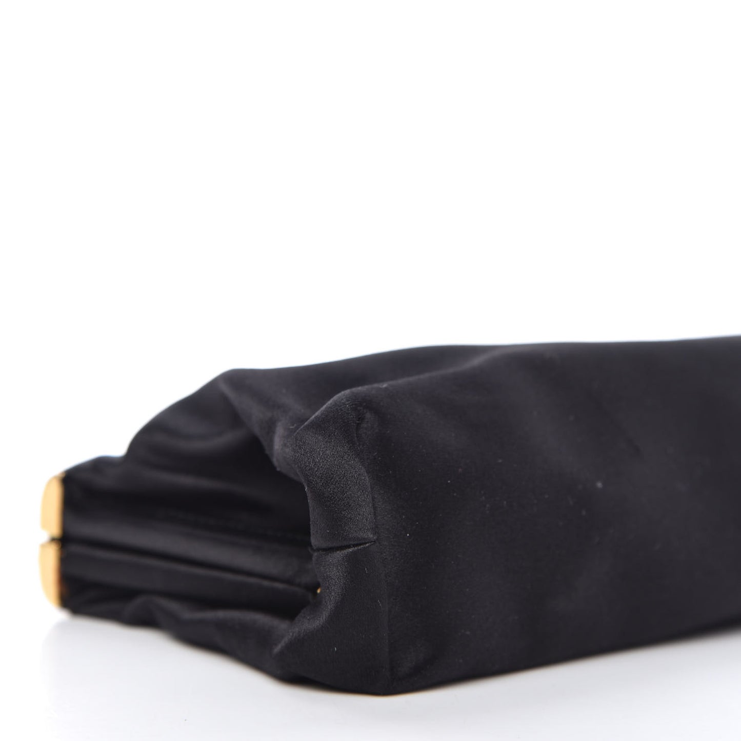 Satin Pochette Clutch Black