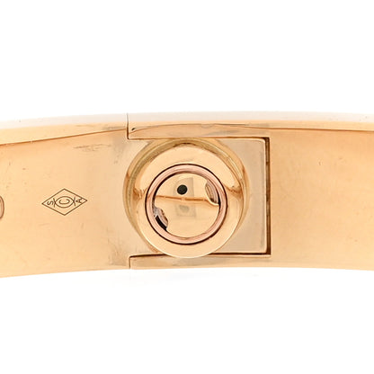 Cartier 18K Yellow Gold 4 Diamond LOVE Bracelet 17 4 of 8