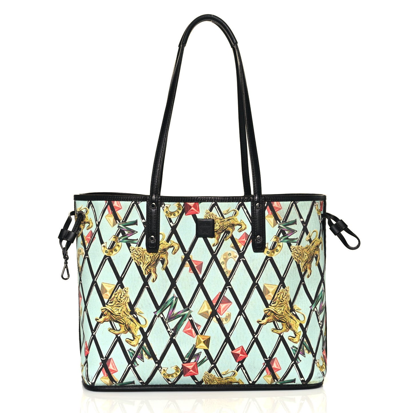 Visetos Medium Reversible Shopper Tote Black
