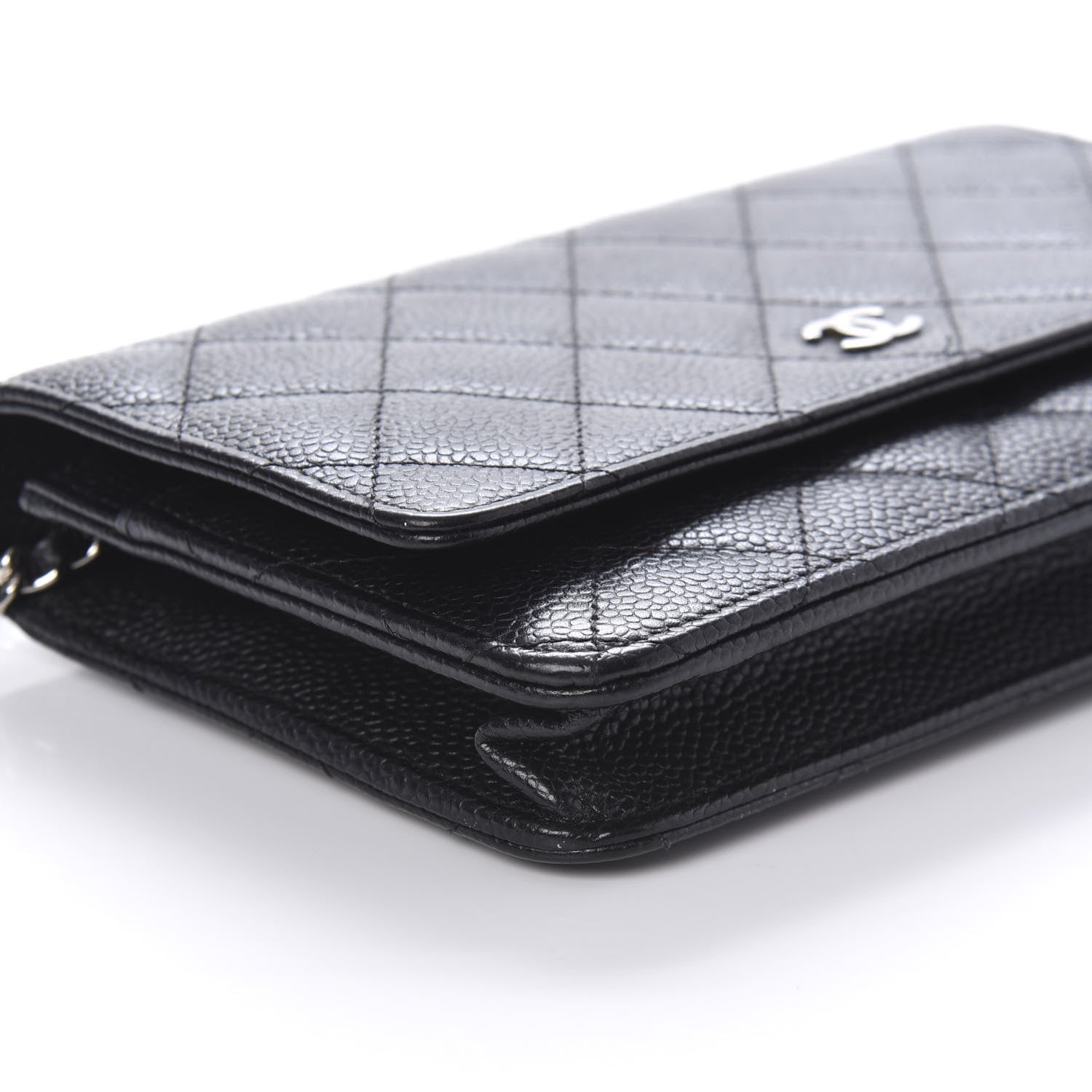 Chanel Caviar Quilted Wallet On Chain WOC Black 6 of 11