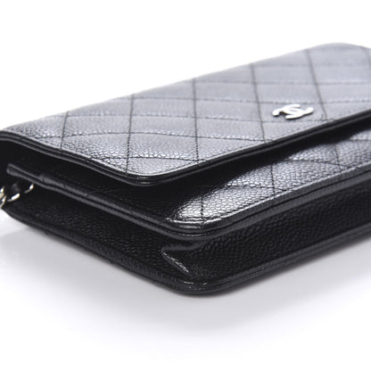 Chanel Caviar Quilted Wallet On Chain WOC Black 6 of 11