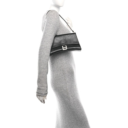 Balenciaga Paper Calfskin Small Crush Sling Bag Black 2 of 9
