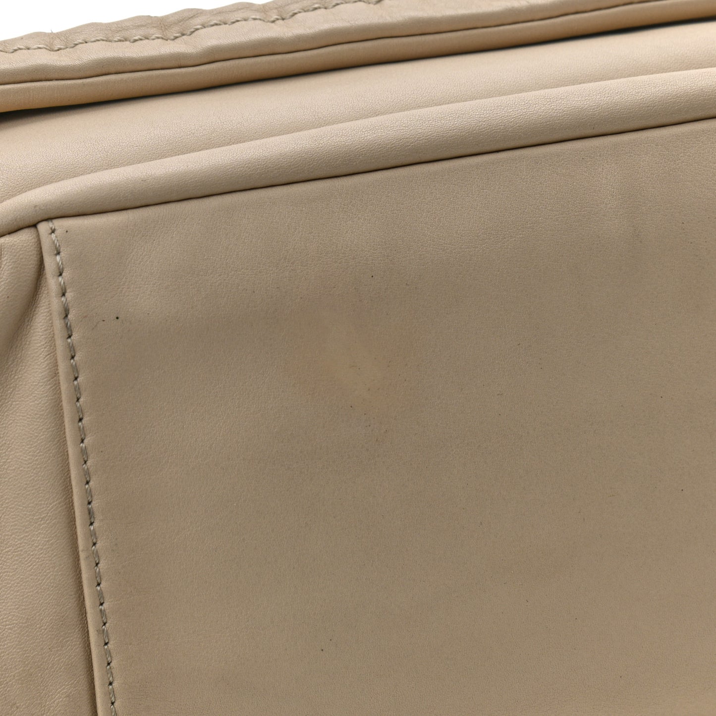 Smooth Calfskin Luxe Ligne Flap Light Beige