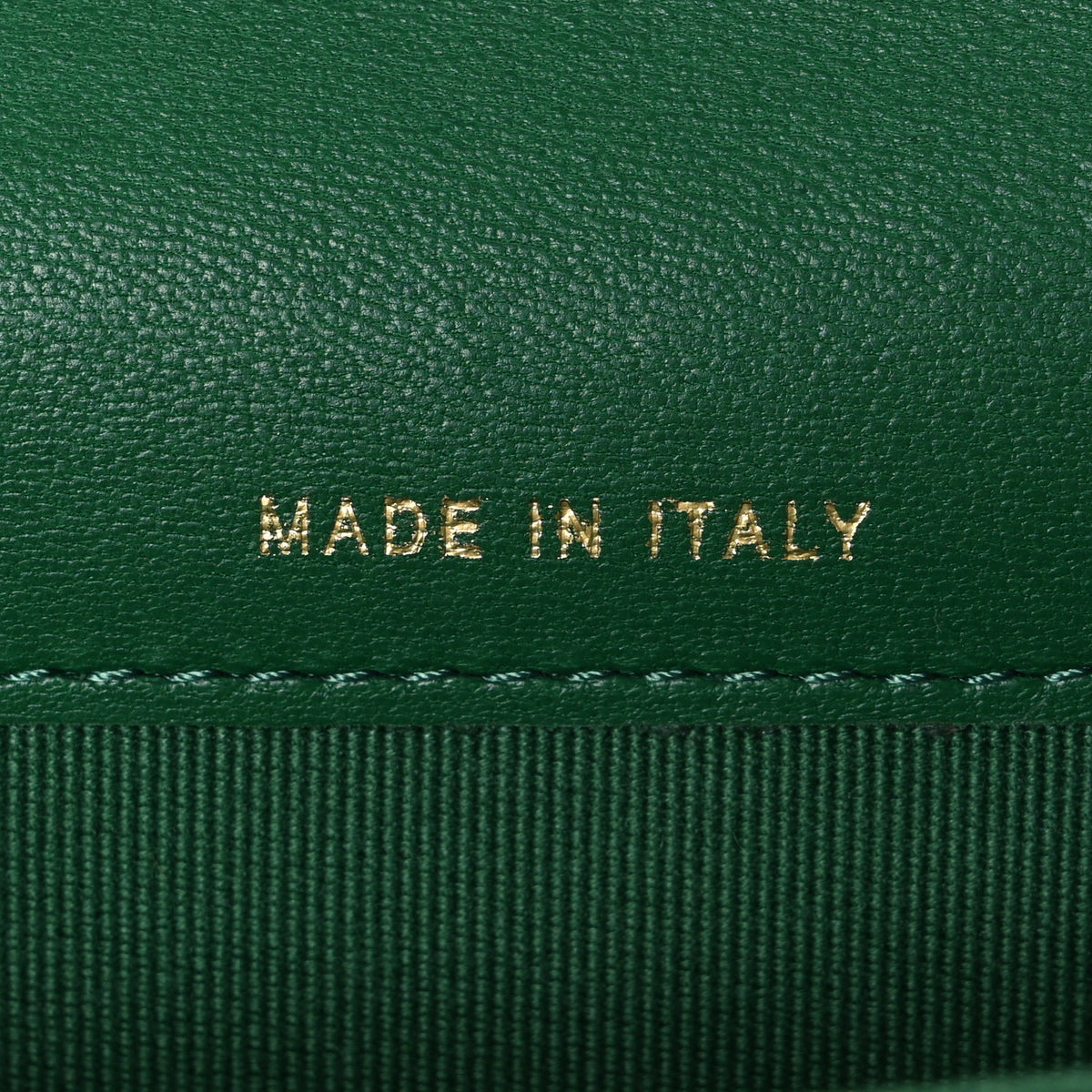 Lambskin Quilted Flap Card Holder Wallet Green