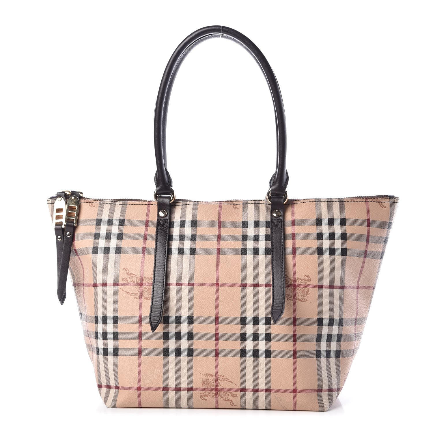 Burberry Haymarket Check Small Salisbury Tote Chocolate 1 of 7
