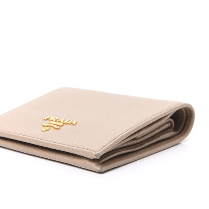 Prada Saffiano Metal Bi-Fold Wallet Cammeo 6 of 9