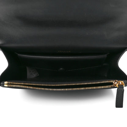 Versace Vitello Barocco Virtus Top Handle Shoulder Bag Black 5 of 14