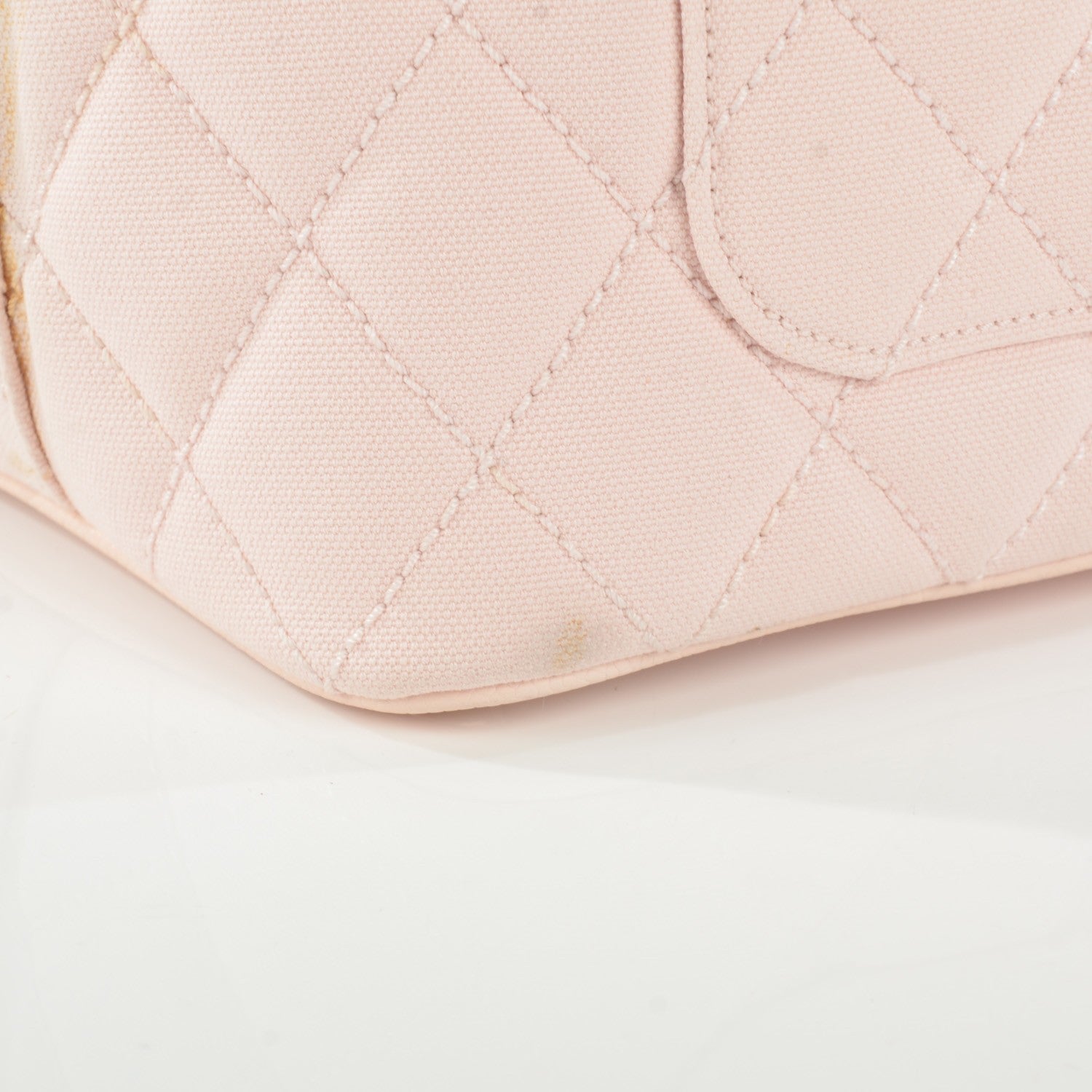 Chanel Canvas Caviar Tassel Tote Light Pink 10 of 10