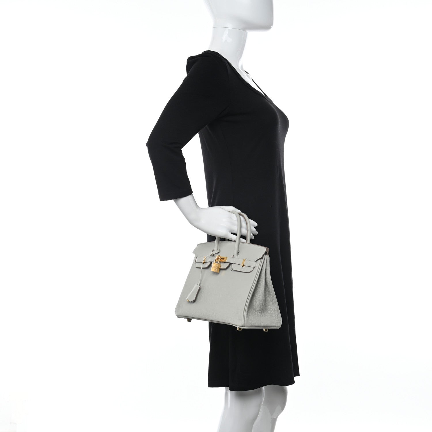 Hermes Togo Birkin 25 Gris Perle 3 of 11