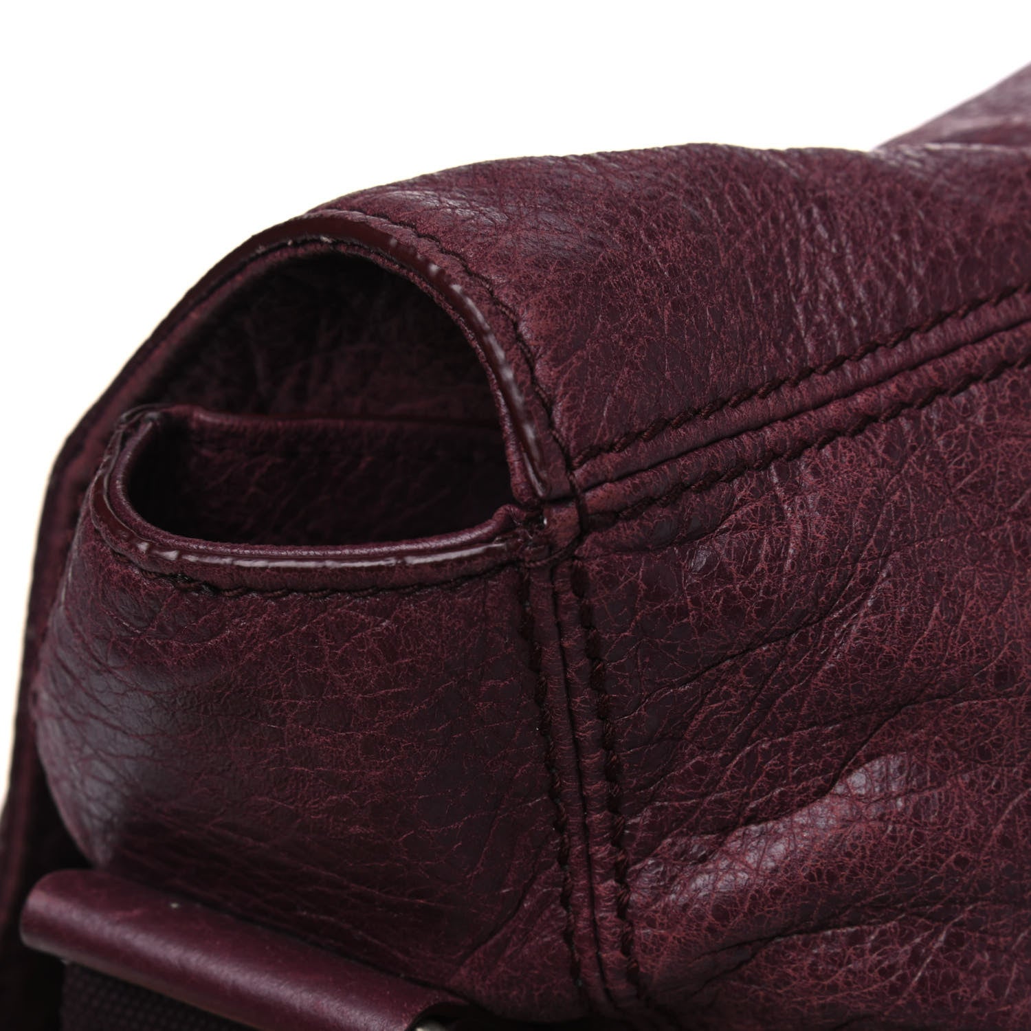Balenciaga Agneau Classic Hardware Messenger Rouge Lie De Vin 14 of 17