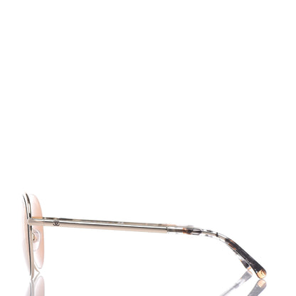 Chanel Round Mirror Sunglasses 4206 Gold 3 of 7