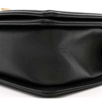 Chanel Caviar Quilted Medium Boy Flap Black 10 of 10