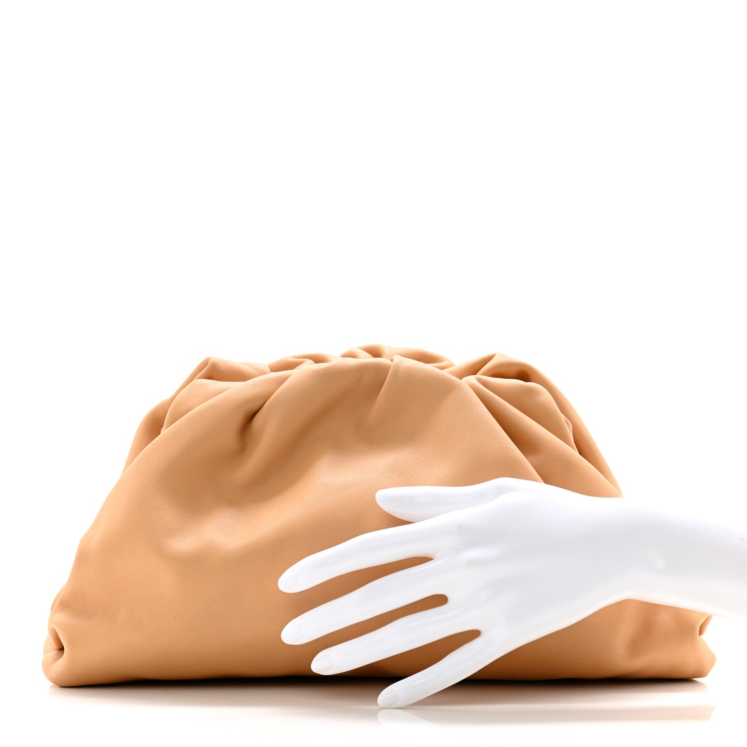 Bottega Veneta Calfskin Teen Pouch Almond 2 of 9