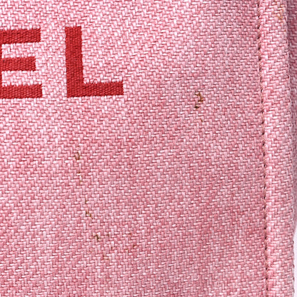 Chanel Woven Straw Raffia Small Deauville Tote Pink 15 of 15