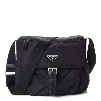 Prada Nylon Vela Messenger Black 1 of 9