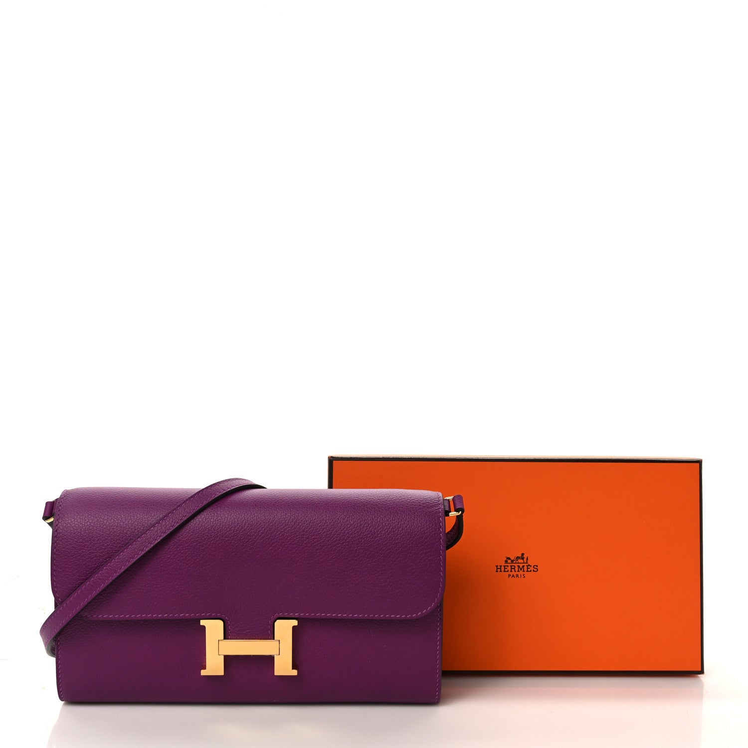 Hermes Evercolor Constance Wallet To Go Anemone 9 of 9