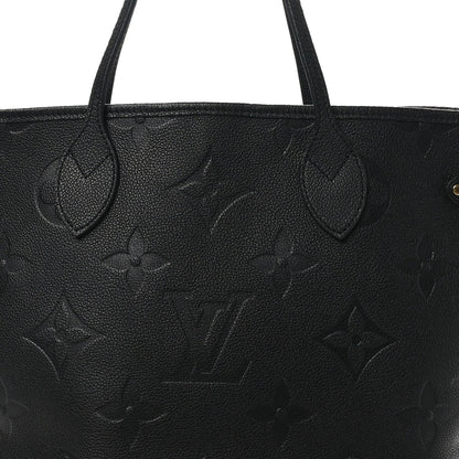 Louis Vuitton Empreinte Monogram Giant Neverfull MM Black 7 of 9