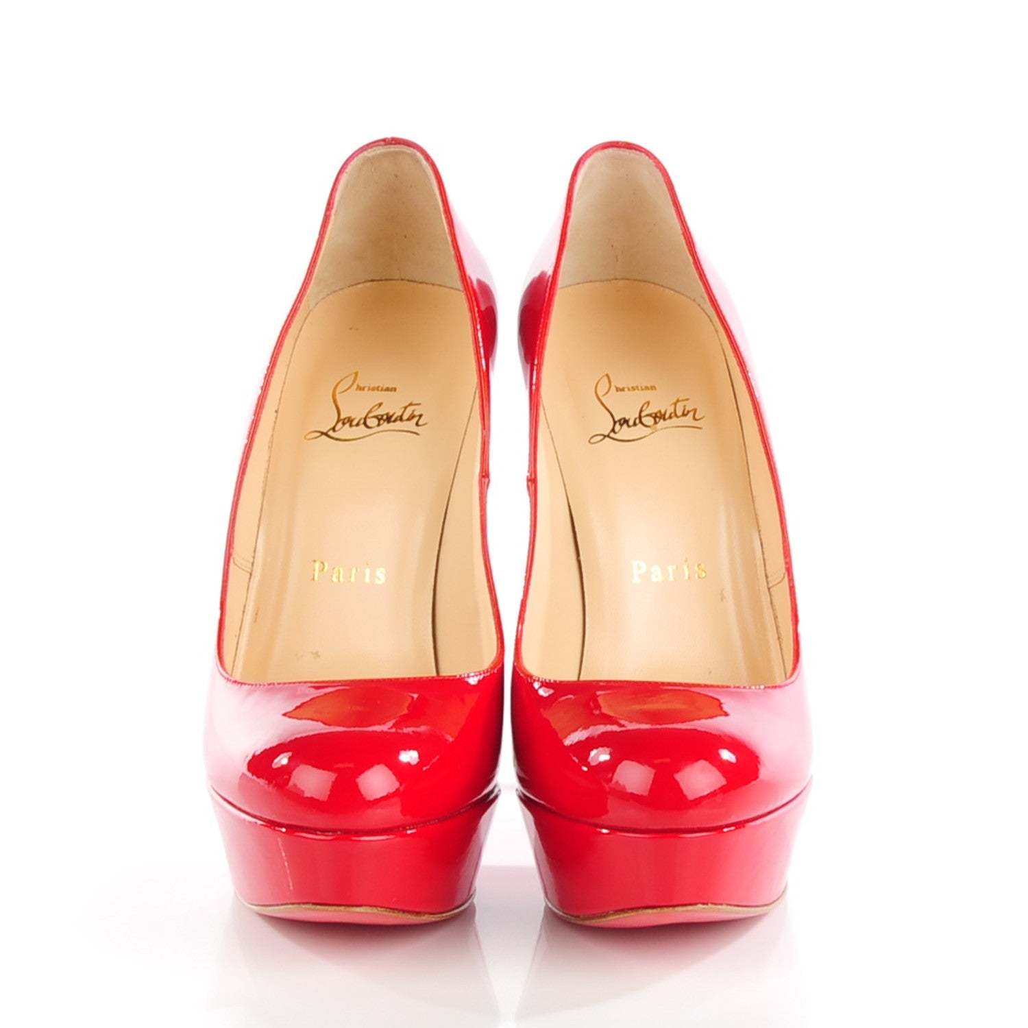 Christian Louboutin Patent Bianca 140 Pumps 36.5 Red 2 of 7