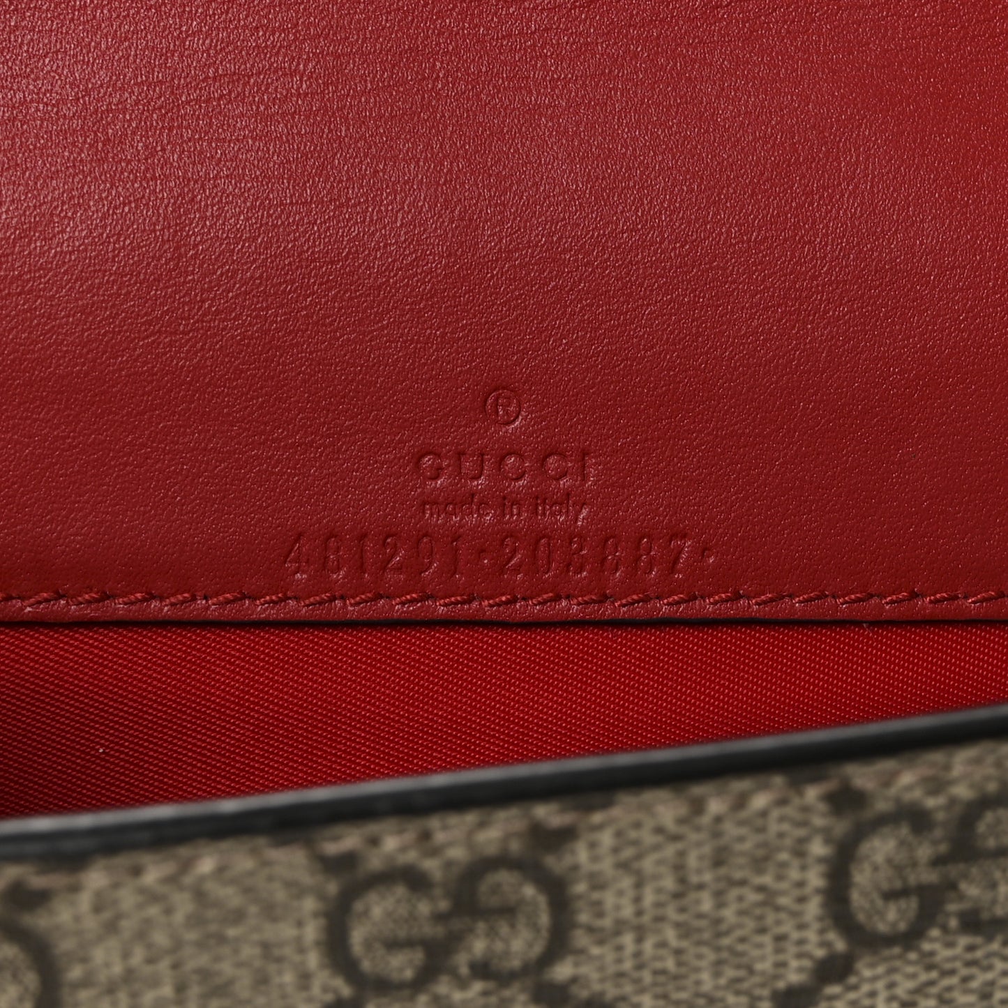 GG Supreme Monogram Mini Cherry Chain Bag
