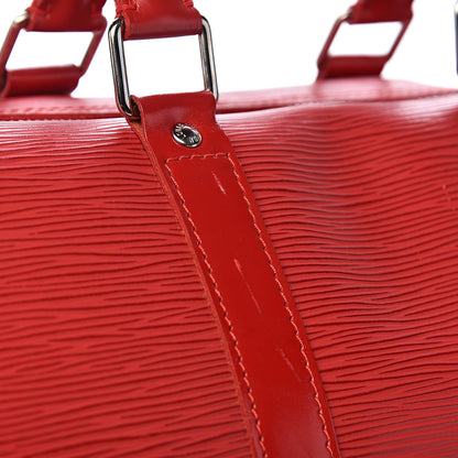 Louis Vuitton Epi Keepall 45 Castillan Red 14 of 17