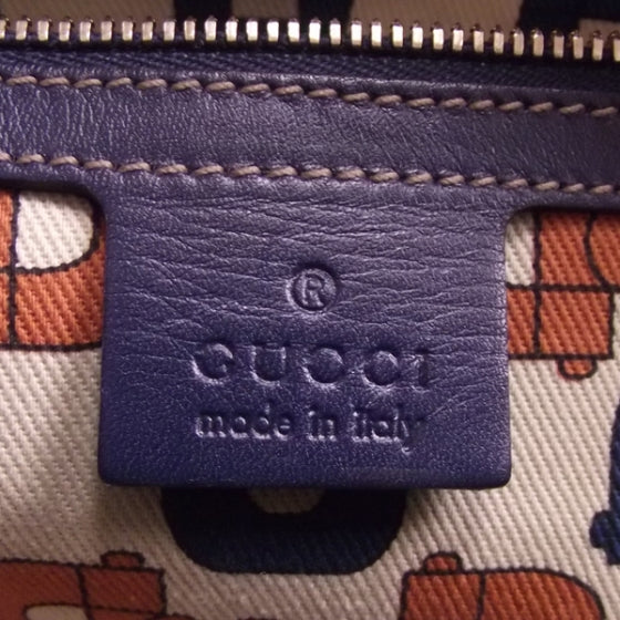 Gucci Guccissima Tote Navy 8 of 10