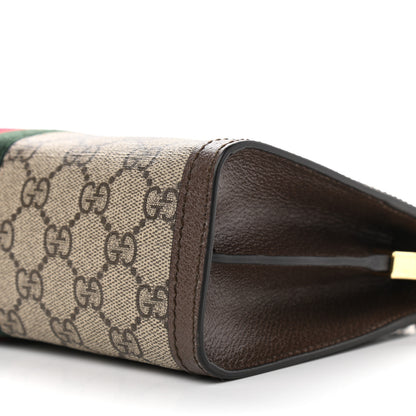 Gucci GG Supreme Monogram Web Small Ophidia Chain Shoulder Bag Brown 10 of 10
