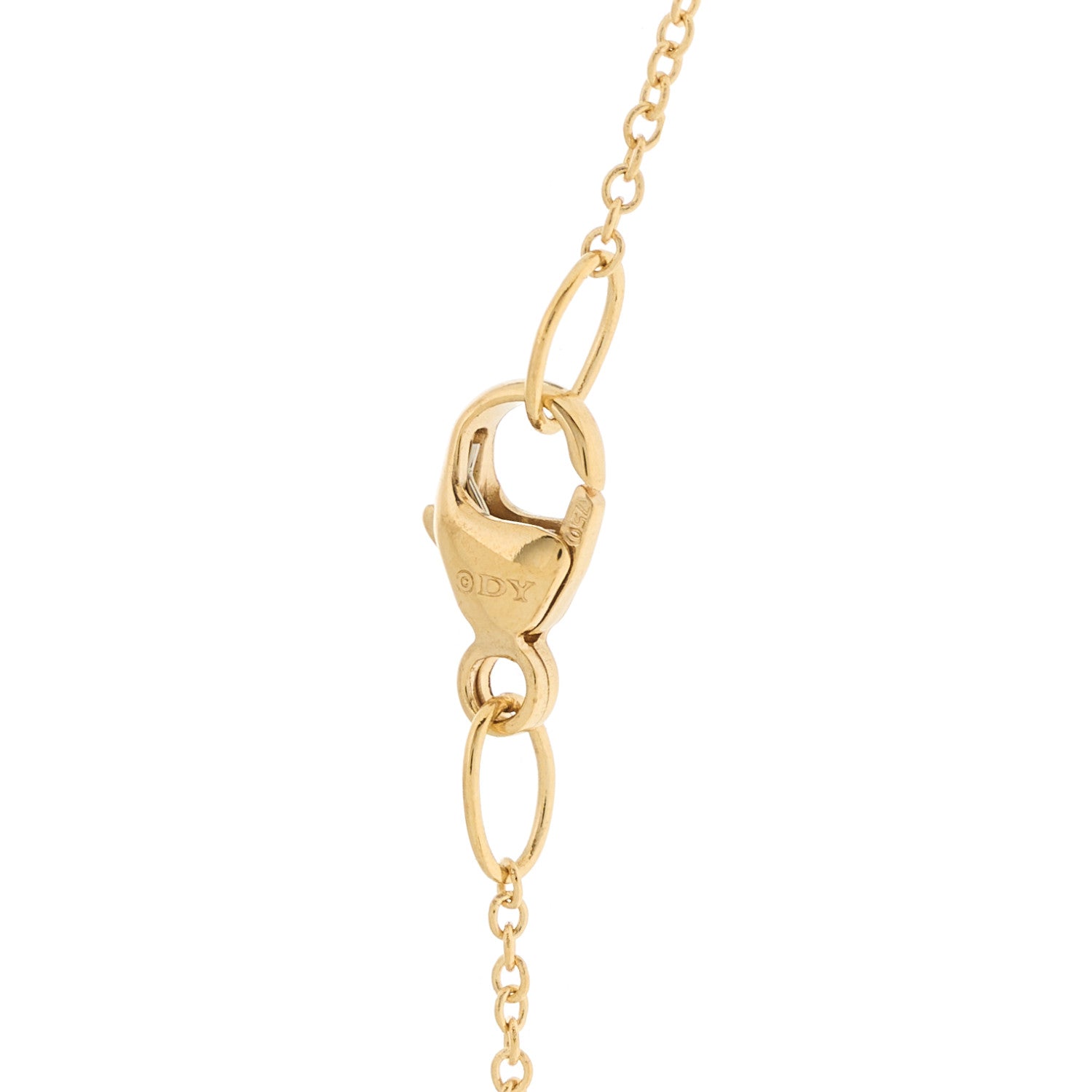 David Yurman 18K Yellow Gold Garnet Heart Pendant Necklace 4 of 6