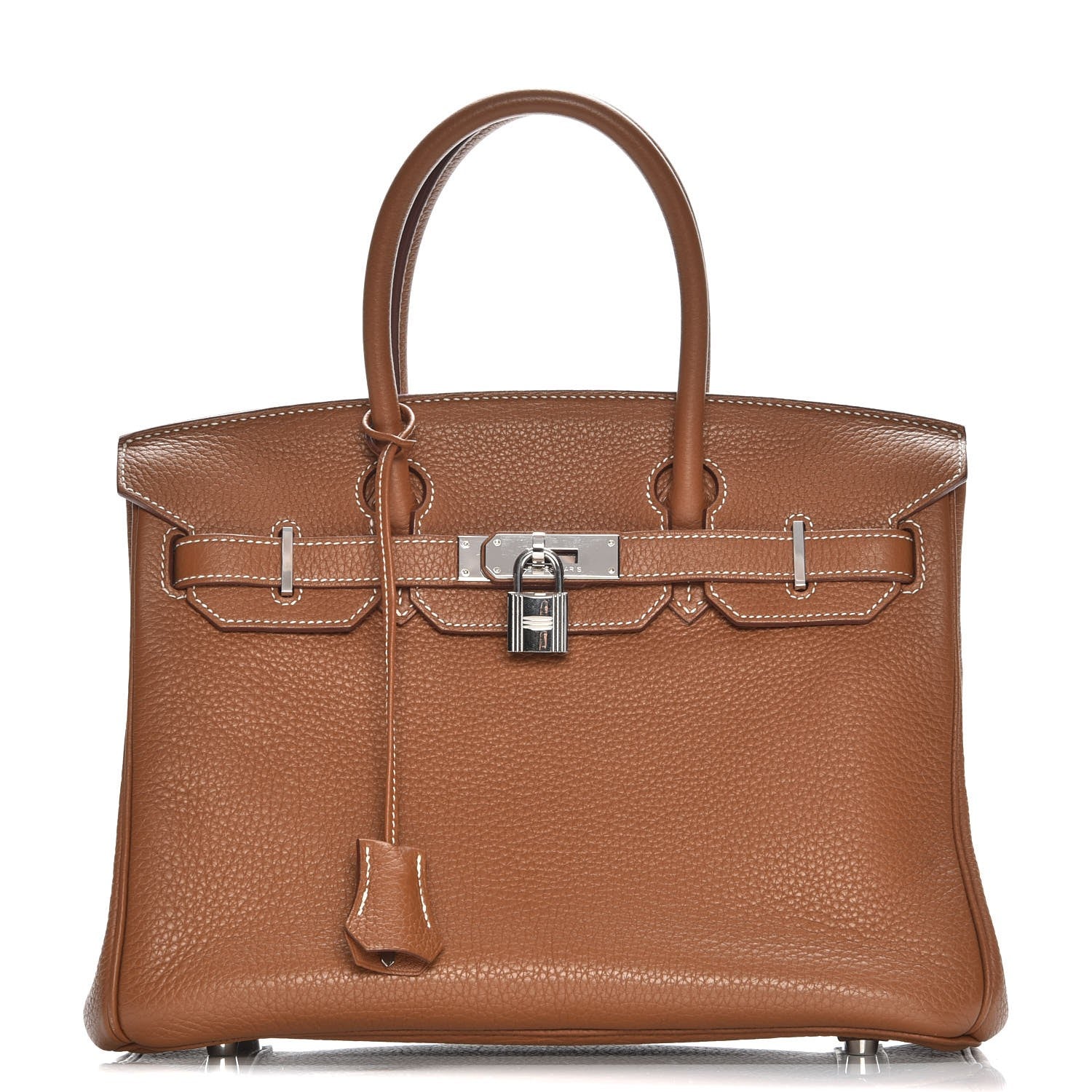 Hermes Taurillon Clemence Birkin 30 Gold 1 of 26