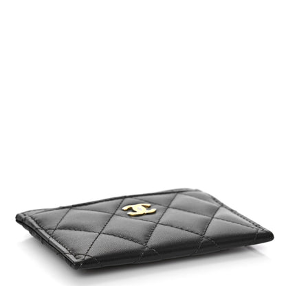 Chanel Lambskin Quilted Card Holder Black 4 of 11