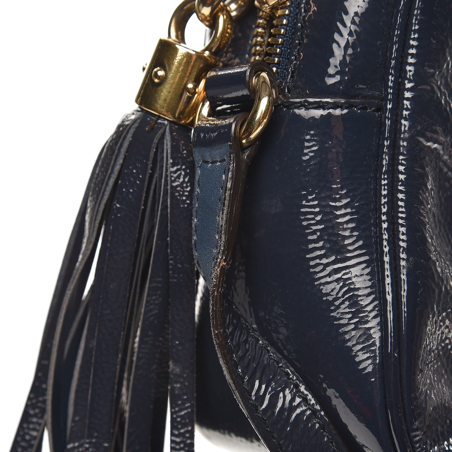 Vernice Naplack Small Soho Disco Bag Uniform Blue