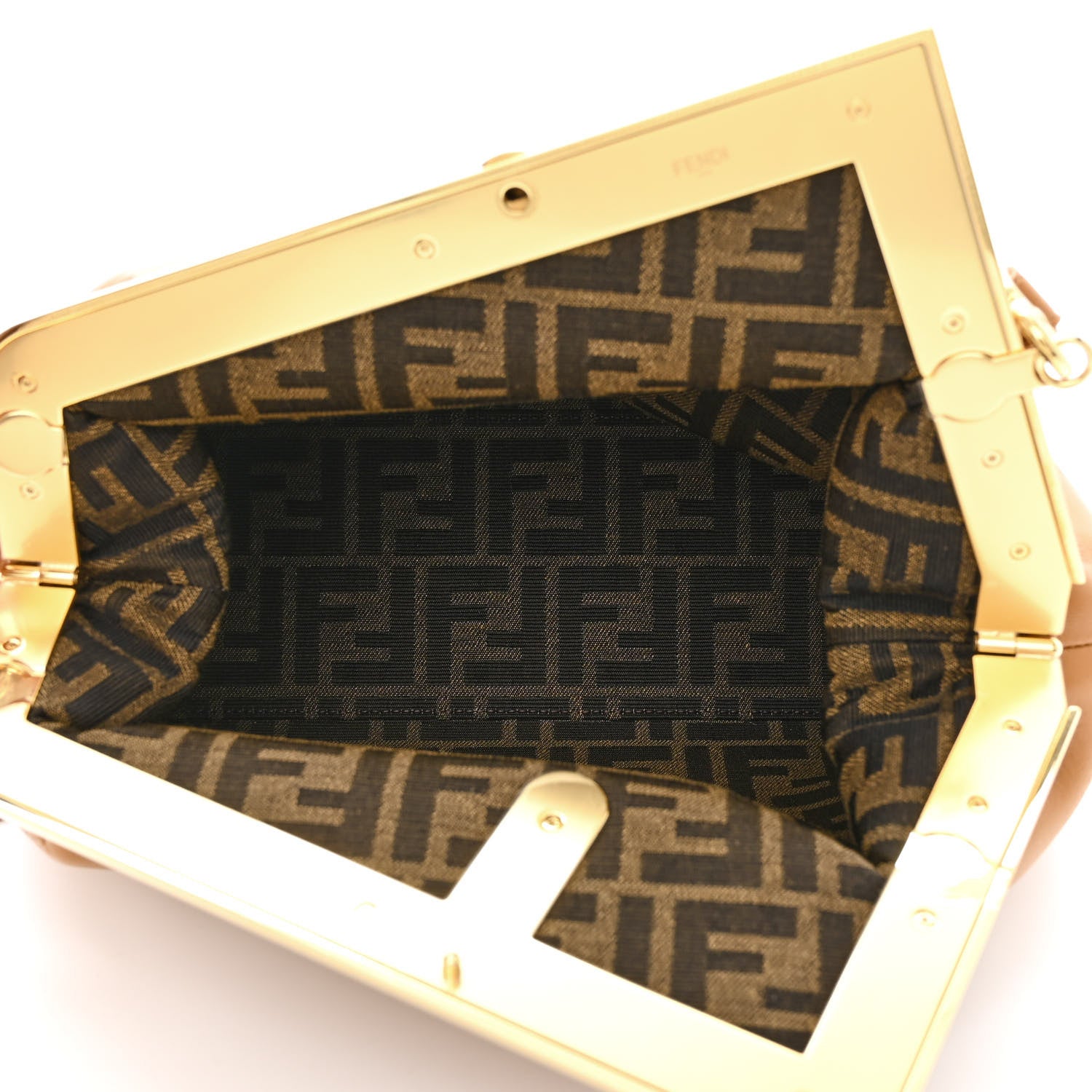 Fendi Shiny Nappa Medium Fendi First Caramello 5 of 11