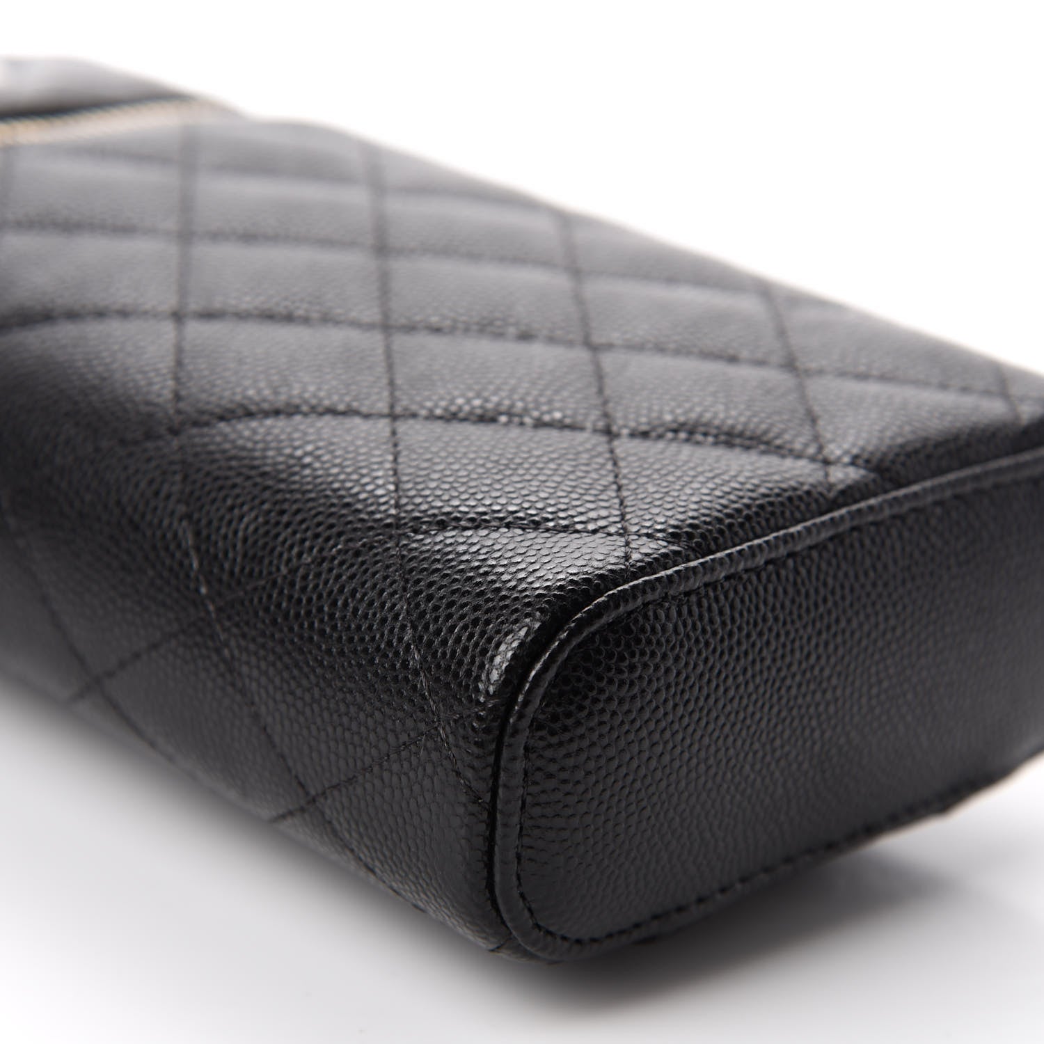 Chanel Caviar Quilted Phone Holder With Chain Black 6 of 11