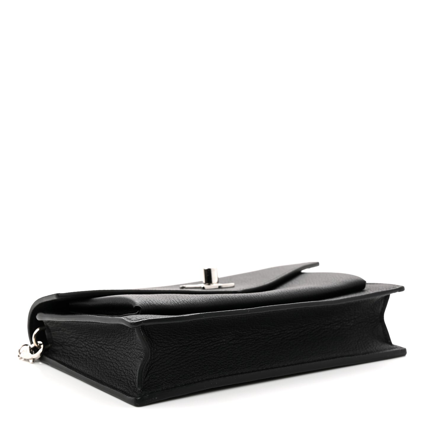 Soft Calfskin My Lockme Chain Pochette Black
