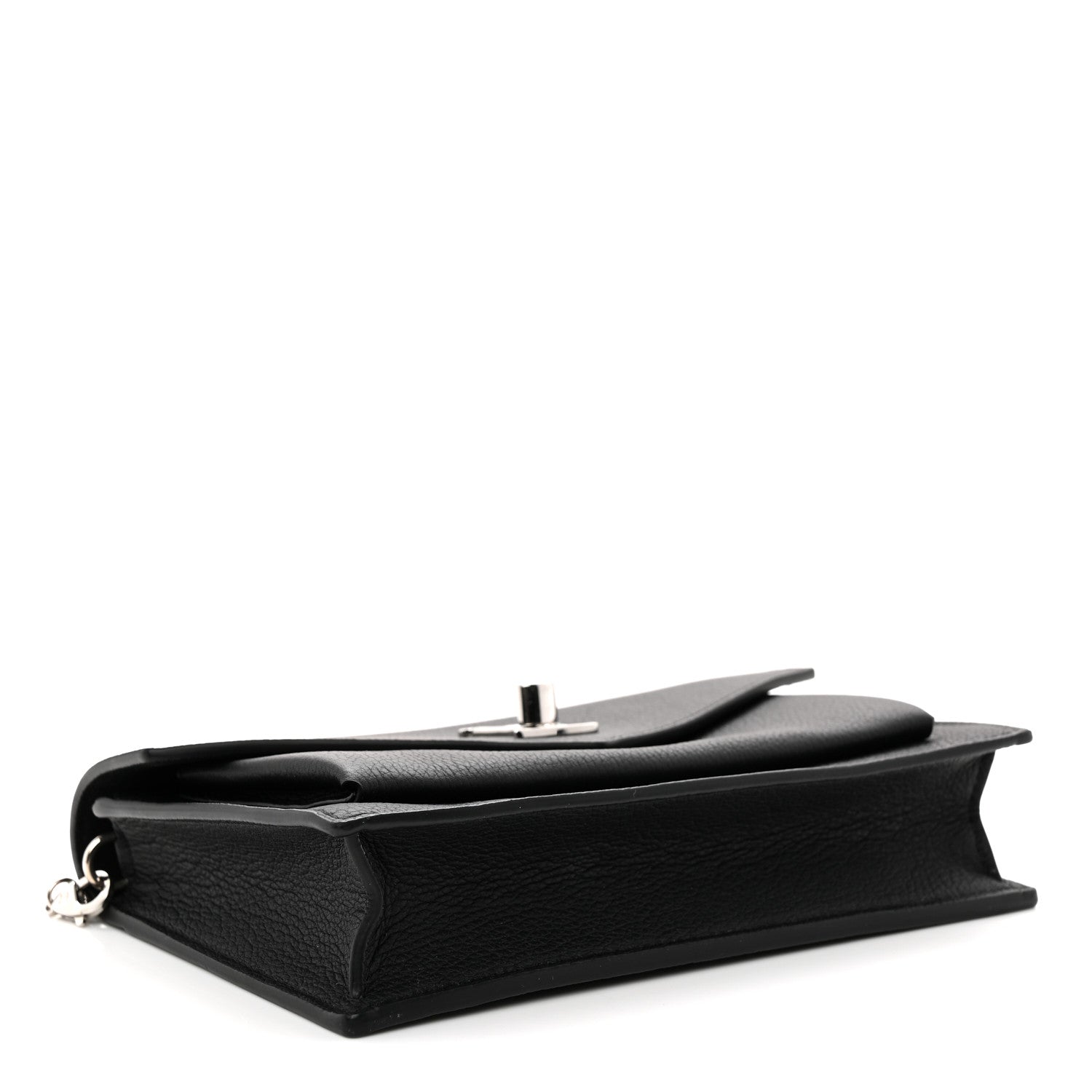 Louis Vuitton Soft Calfskin My Lockme Chain Pochette Black 4 of 10