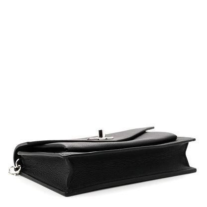 Louis Vuitton Soft Calfskin My Lockme Chain Pochette Black 4 of 10