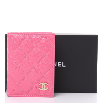 Chanel Caviar Quilted Card Holder Wallet Pink 8 of 8